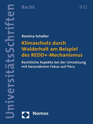 cover image of Klimaschutz durch Walderhalt am Beispiel des REDD+-Mechanismus